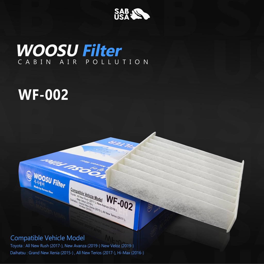 WOOSU Premium Filter AC New Rush Terios Avanza Xenia Veloz Baru WF02