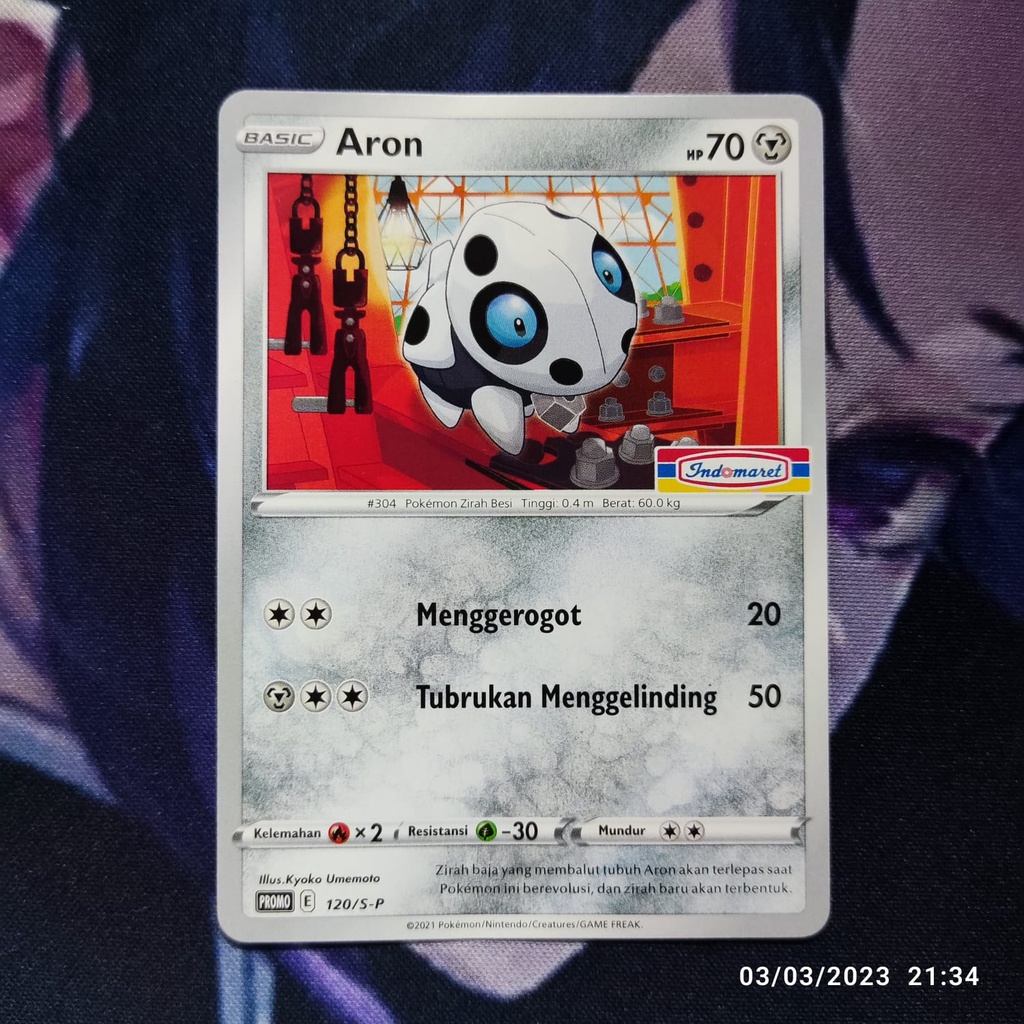 pokemon (ID) aron indomaret - PROMO 120/S-P - NO FOIL