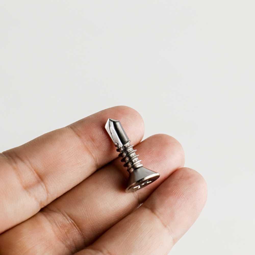 Sekrup Roofing Self Drilling Screw Flat Head M6.3 25 mm 950 PCS - MO410 - Silver