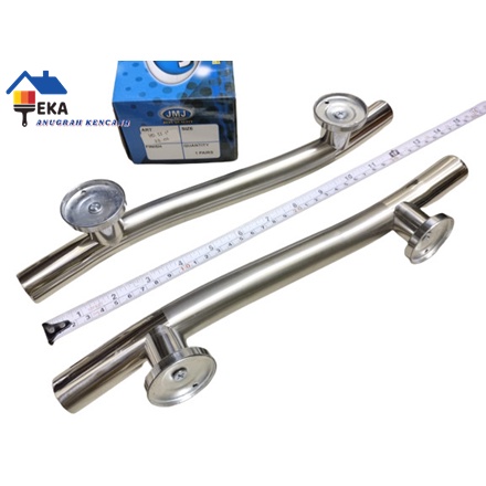 Pull Handle Bulat Stainless 33cm Gagang Pegangan Tarikan Pintu 2 Daun EAK