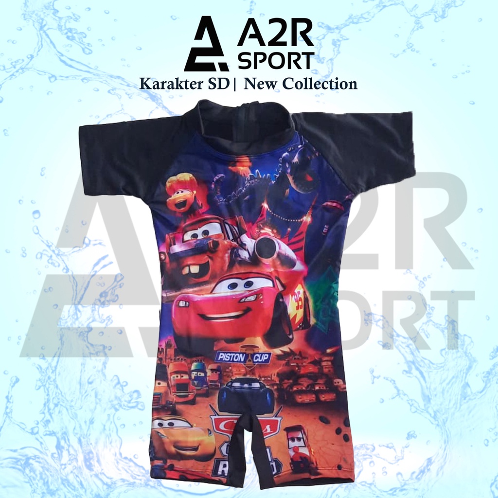 A2R Sport - Karakter Diving pendek SD Baju renang anak