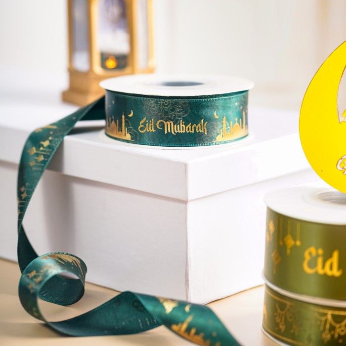 

Hampers Pita Satin Lebaran Idul Fitri Hampers Lebar 2,5Cm Pita Parcel Lebaran