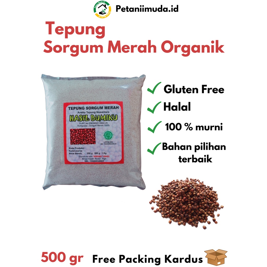 

Tepung Sorgum Merah kemasan 500 GRAM/Tepung CANTEL kemasan 500 GRAM/Tepung Beras Sorgum Merah kemasan 500 GRAM/Tepung Beras Sorgum kemasan 500 GRAM/Tepung Biji Sorgum Merah kemasan 500 GRAM