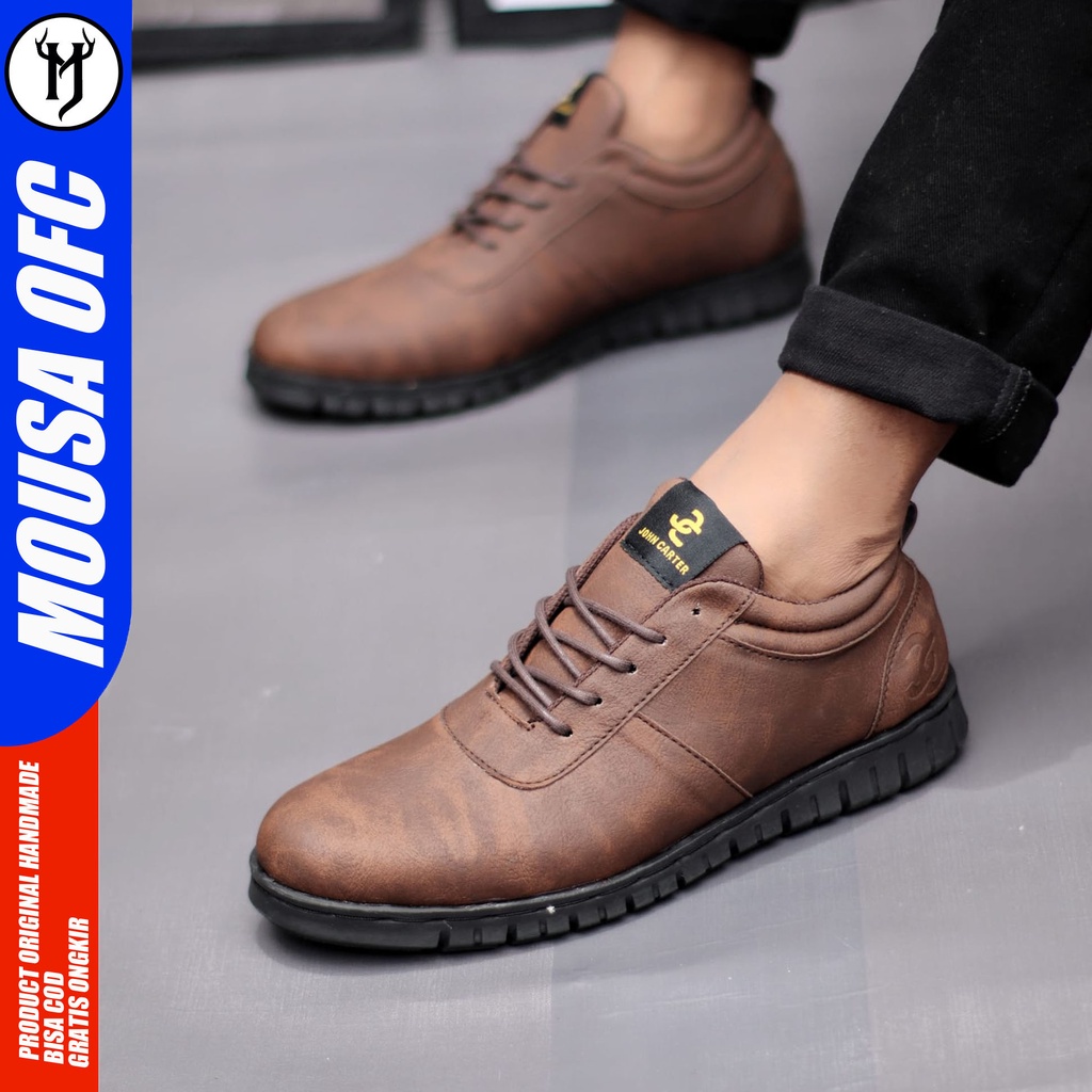 Sepatu Kasual Formal Pria Sepatu Sneakers Kulit Syntetic Casual New Trend Mousa Wtfing