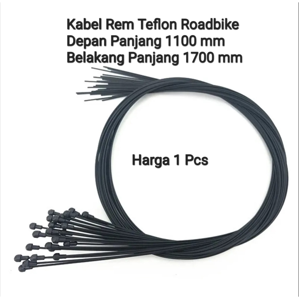 Kabel Dalam Rem Teflon Road Bike Inner Cable Brake Teflon Roadbike 1700mm Kawat dalam Rem Sepeda Road