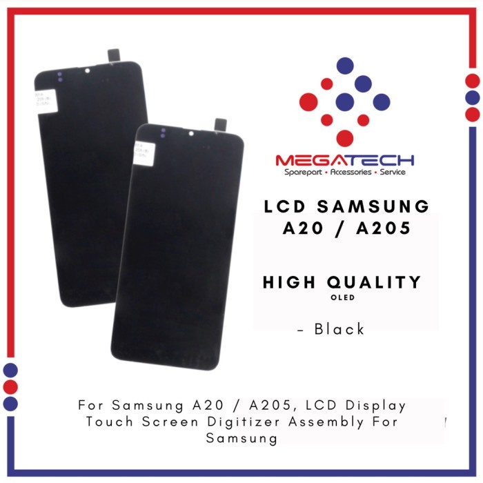 LCD Samsung A20 / LCD Samsung A205 Versi OLED Fullset Touchscreen