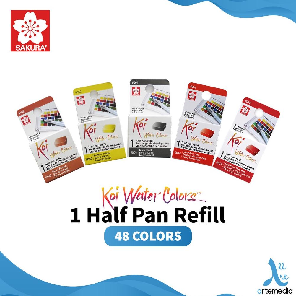 

Cat Air Sakura Koi Watercolor Half Pan Refill Satuan