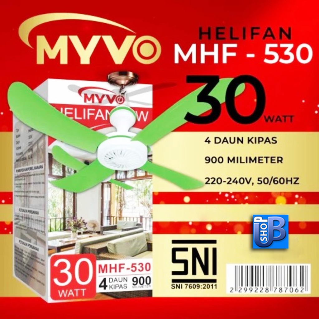 KIPAS ANGIN GANTUNG MYVO/HELIFAN MYVO/KIPAS BALING MYVO 30 WATT