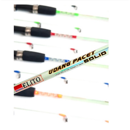 Joran Pancing ELITO UDANG PACET Fiber Solid Transparan SUPER LENTUR ORIGINAL