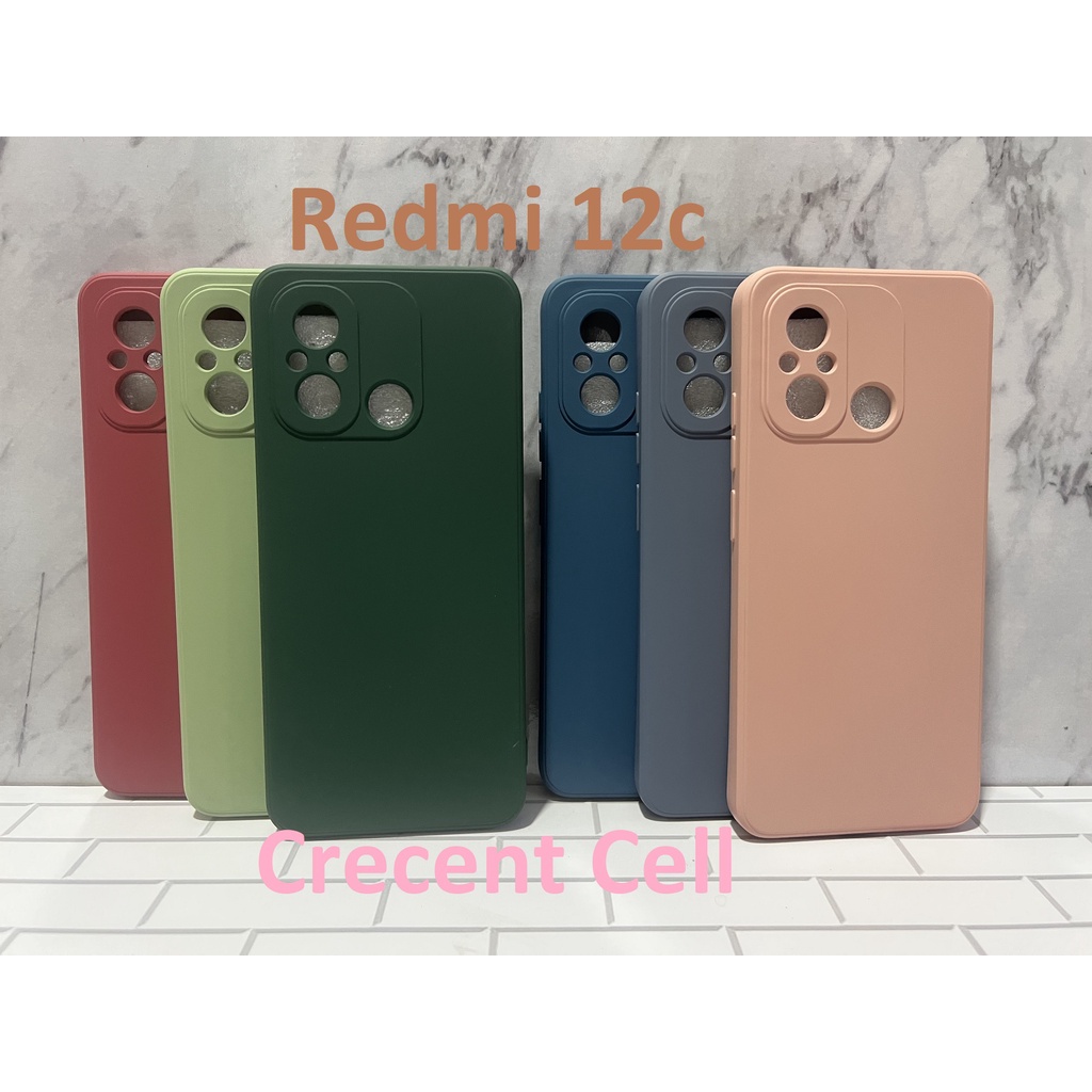 Soft Case Redmi 12c Liquid Silikon Slim Skin Candy Macaron Bludru