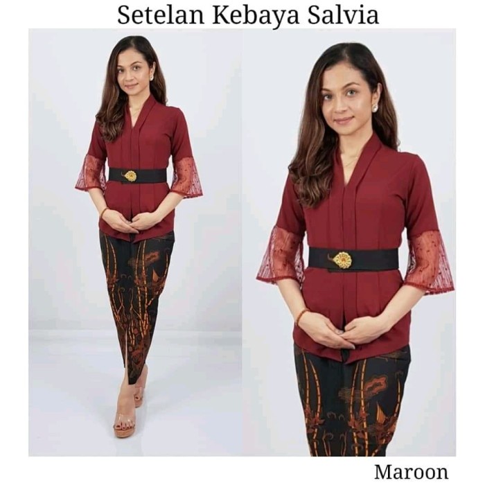 set pakaian adat bali wanita kebaya