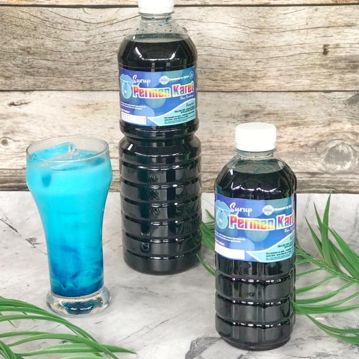 

Ready Stok Syrup permen karet by alghani BLUE 1000ml