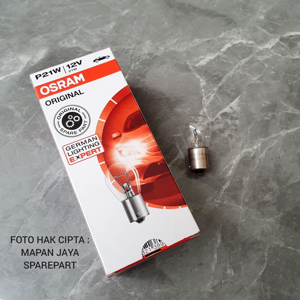 OSRAM BOHLAM LAMPU SEIN PUTAR KAKI 1 - P21W 12V-21W