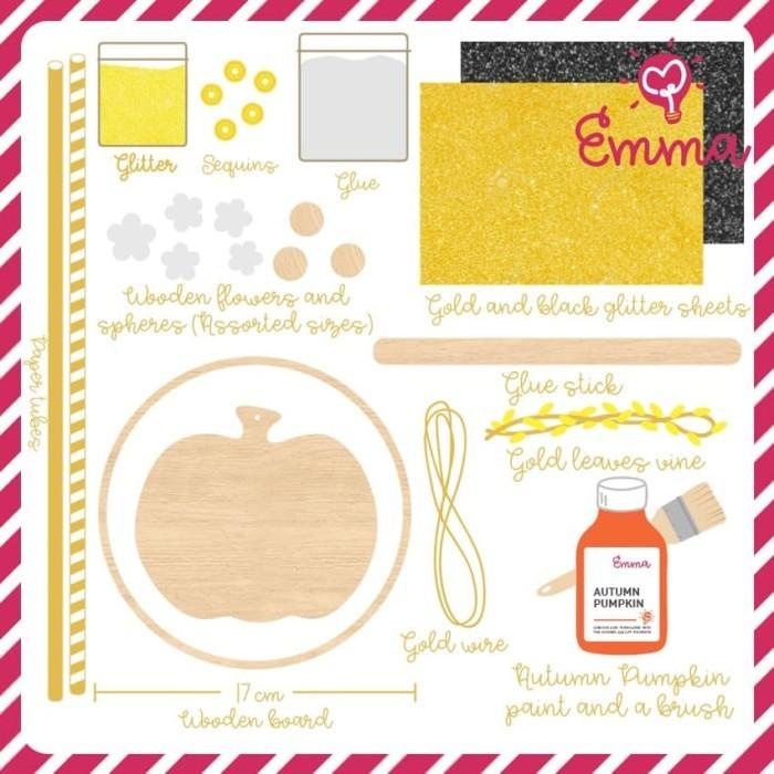 

Pumpkin Craft Autumn Set by Make With Emma (Includes Paint & brush!)