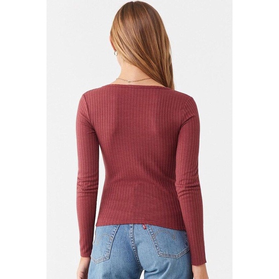 Forever21 Long Sleeve V-Neck Top