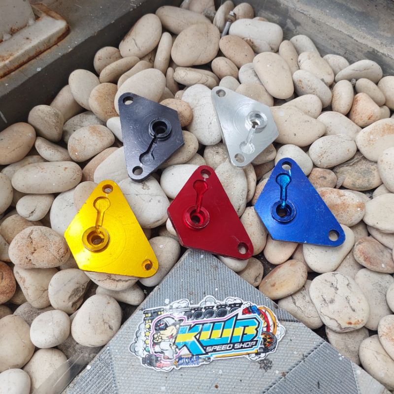 Adaptor pendingin mesin oil cooler honda bebek supra grand legenda prima star impressa adaptor oil cooler pendingin mesin honda grand supra prima impressa star legenda bahan almunium warna lengkap