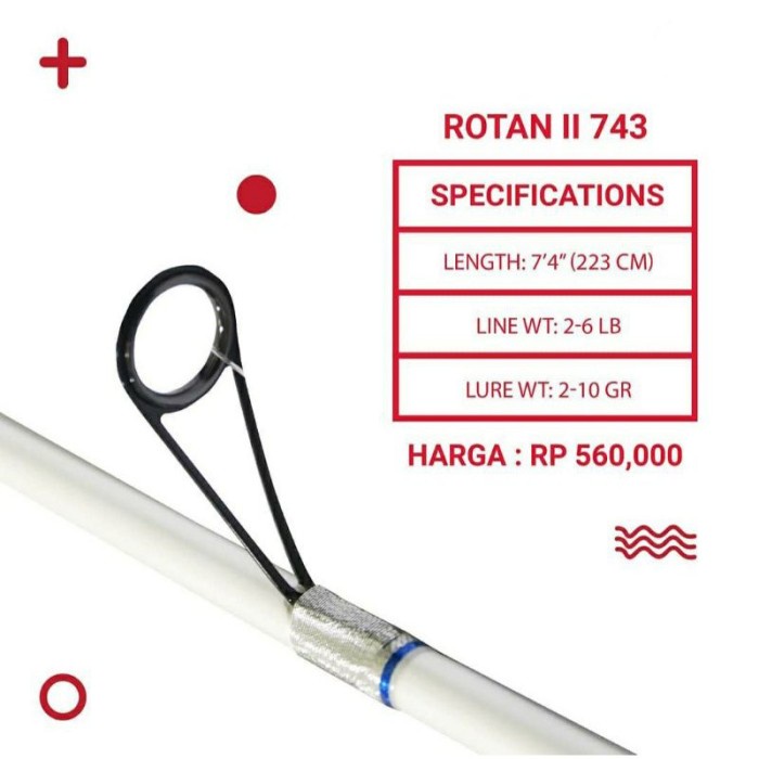 Joran Relix Nusantara Rotan II 743 222cm 2-6Lb ORIGINAL