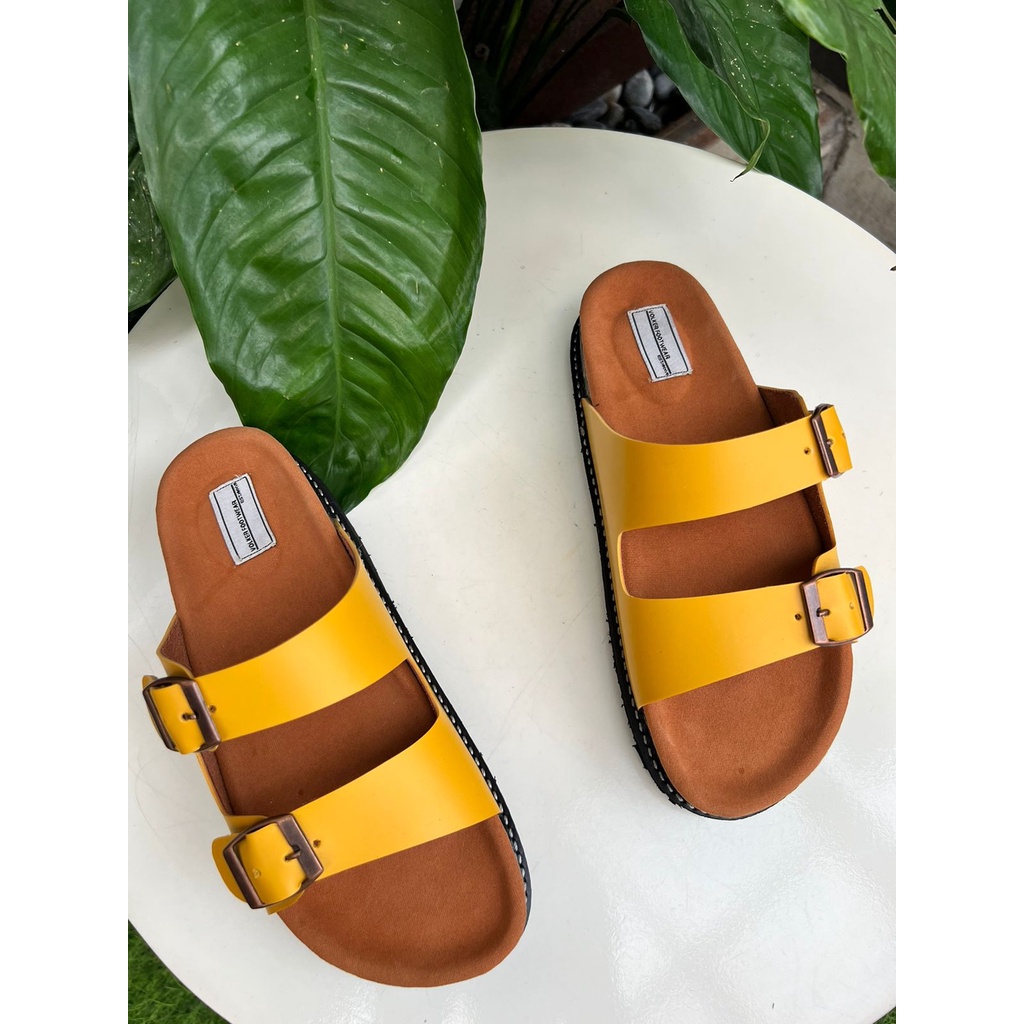 Sandal kasual pria/wanita volkerfootwear asska kuning