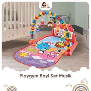 Image of Minimi Baby Playgym Playmate Set Music Play Gym Matras Mainan Anak Mainan Bayi Playmate Piano Babygym Kualitas Import