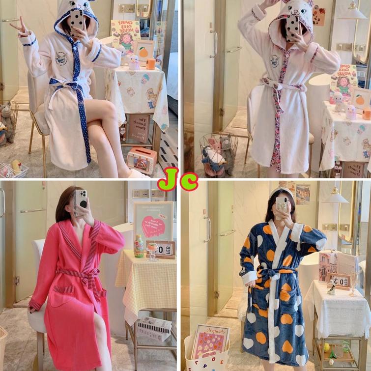 BEST PRODUCT JC Set Kimono Bulu Handuk Import / Kimono handuk wanita import