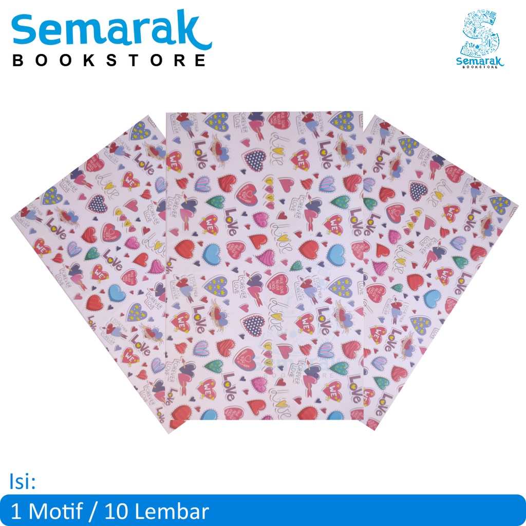 

Squezzy Fancy Gift Wrap Kertas Kado HVS 64 x 50 cm [10 Lembar]