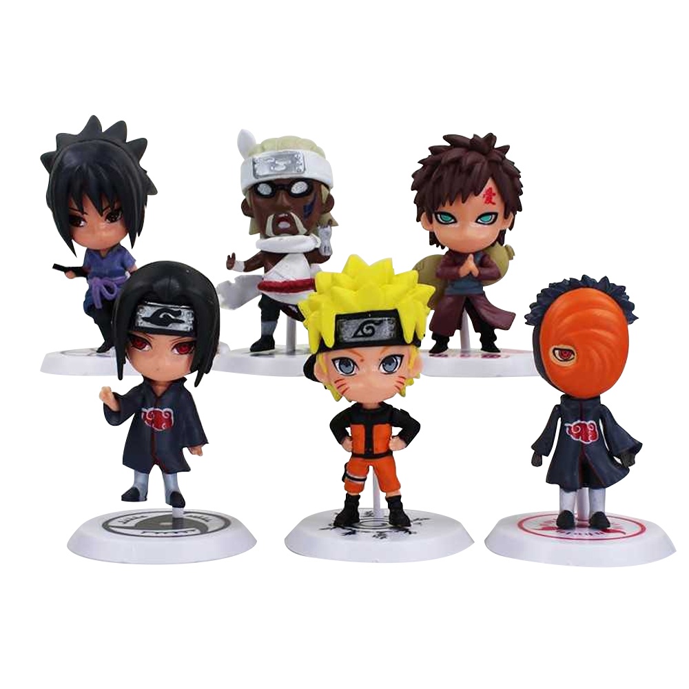 Action Figure Naruto 6 PCS Hobi &amp; Koleksi - No Color