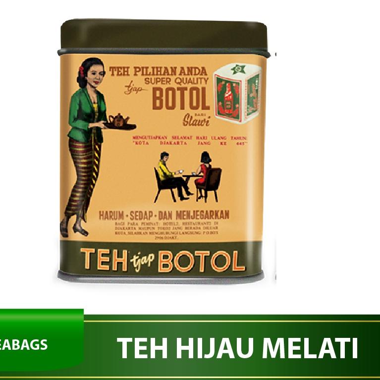 

❋ Teh Celup Cap Botol Hijau Aroma Melati Vintage 20 Bags - Floating Bag ➨