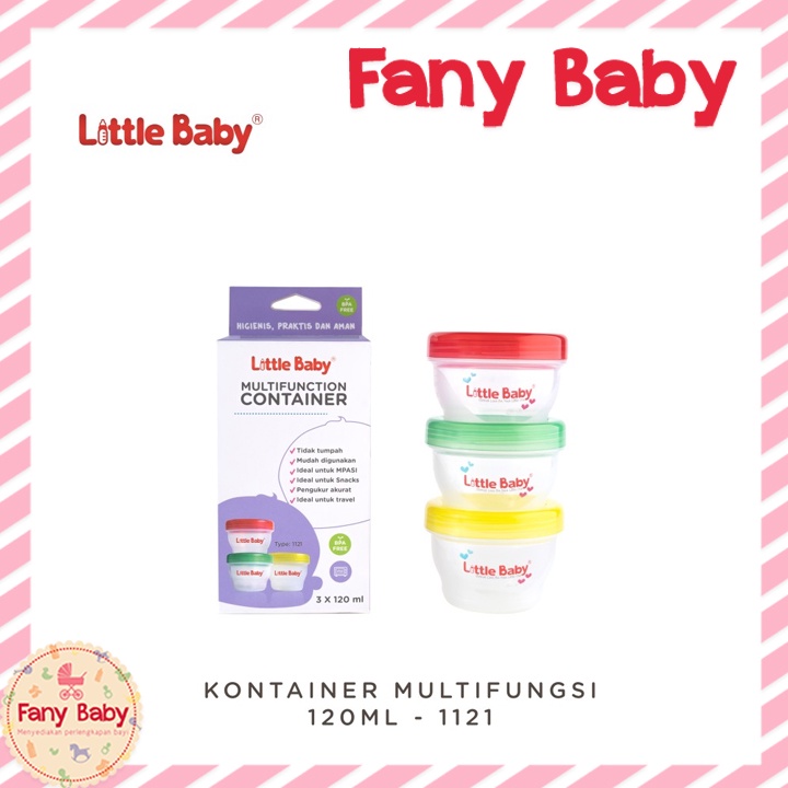 LITTLE BABY MULTIFUNCTION CONTAINER 3X120ML