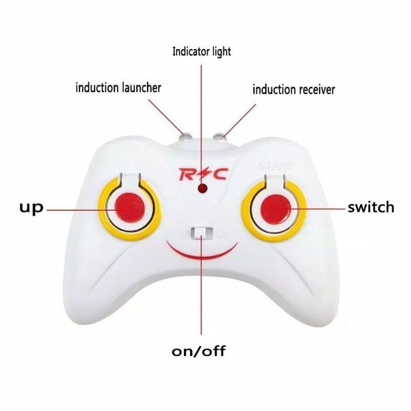 Mainan Remote Helikopter LED Transparan RC Sensor Tangan helikopter Mainan Anak dengan Lampu Tahan Banting