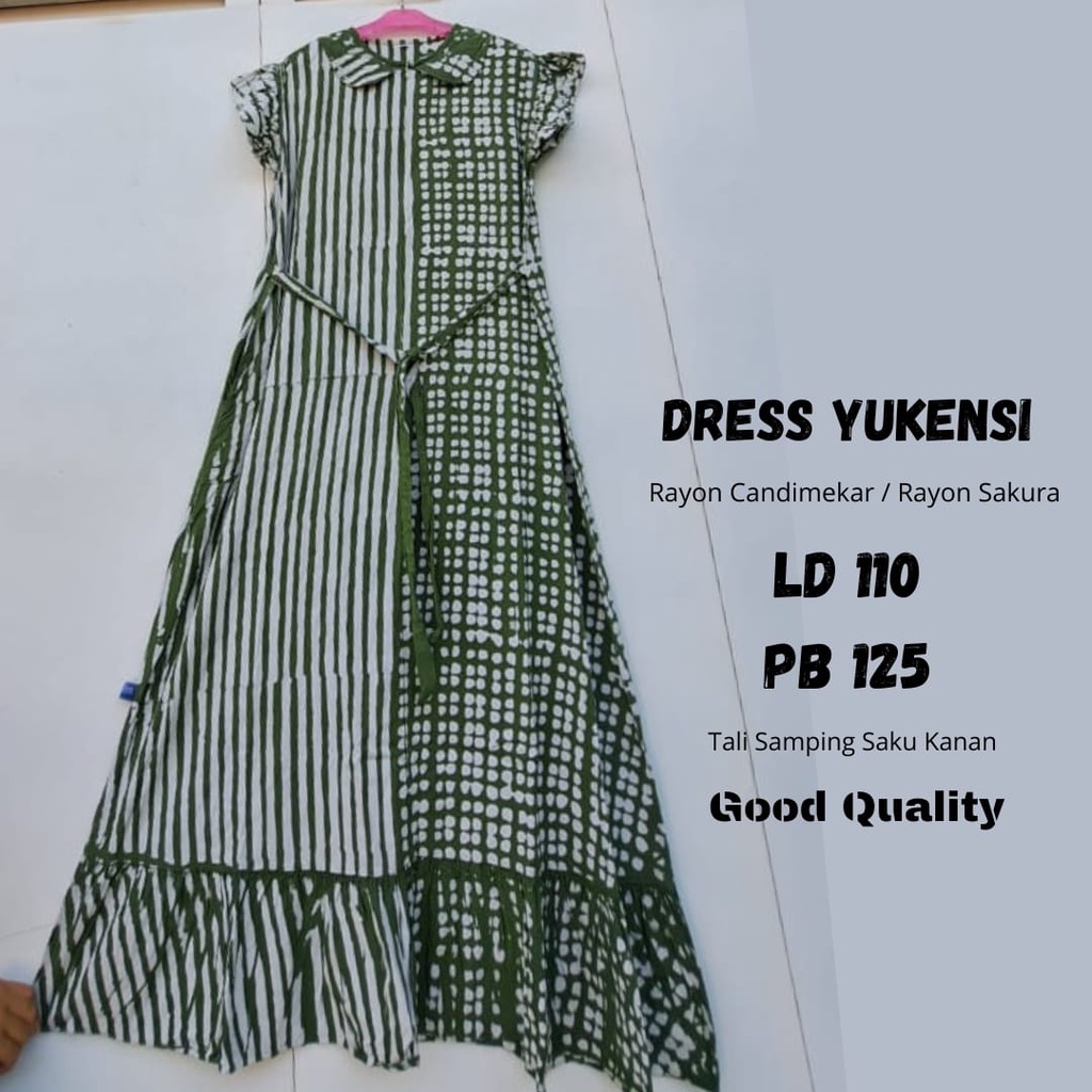 Daster Yukensi Panjang Ld 110 Ld 125 Inner Batik COD