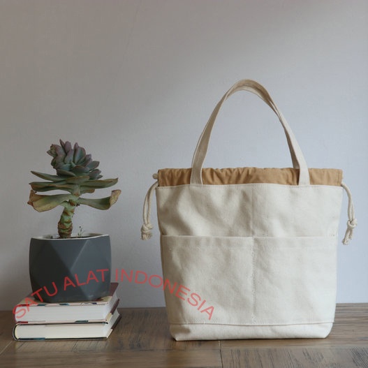 SATU ALAT Tas Selempang LETISHA Dumbling Bag 100% Canvas Premium Tebal Tas Kanvas