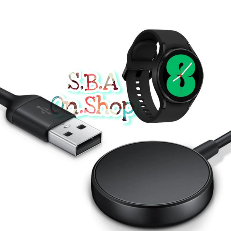 Charger Magnetic Casan Cas Jam Kabel Usb Samsung Galaxy Watch 4 44mm Chargeran Charge Jam Tangan Sma