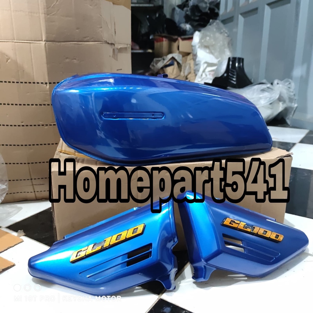 TENGKI GL100 TANGKI GL 100 SET BOK AKI WARNA BIRU