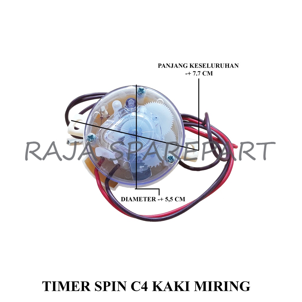 TIMER PENGERING/TIMER MESIN CUCI/TIMER SPIN C4 KAKI MIRING