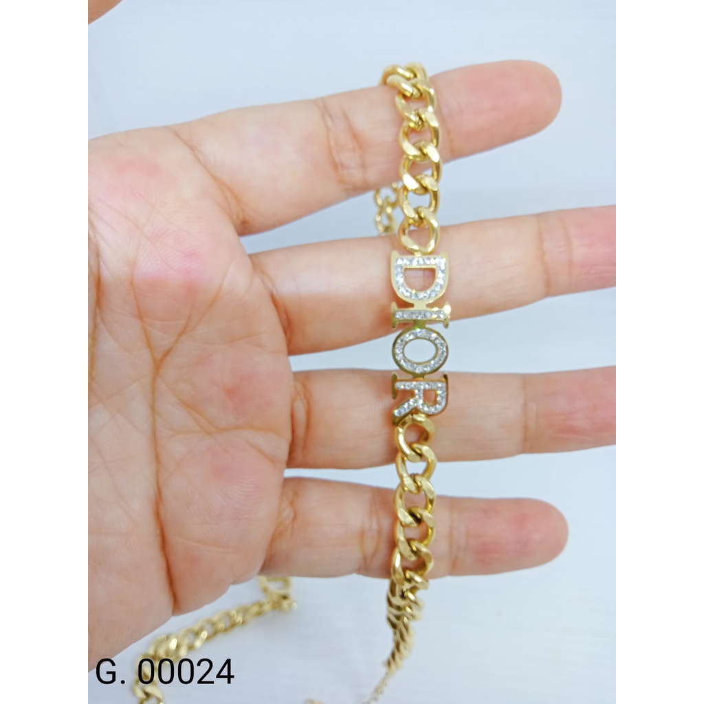 TITANIUM GELANG TANGAN DIOR DEWASA G.00024