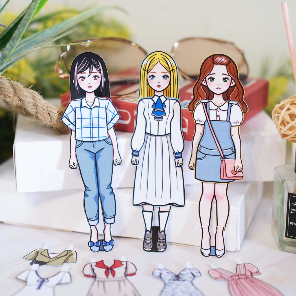 littleredlady - “KOREAN GIRL DOLL” series (Bepe bepean, Paper Doll, Bongkar Pasang, Barbie Kertas)