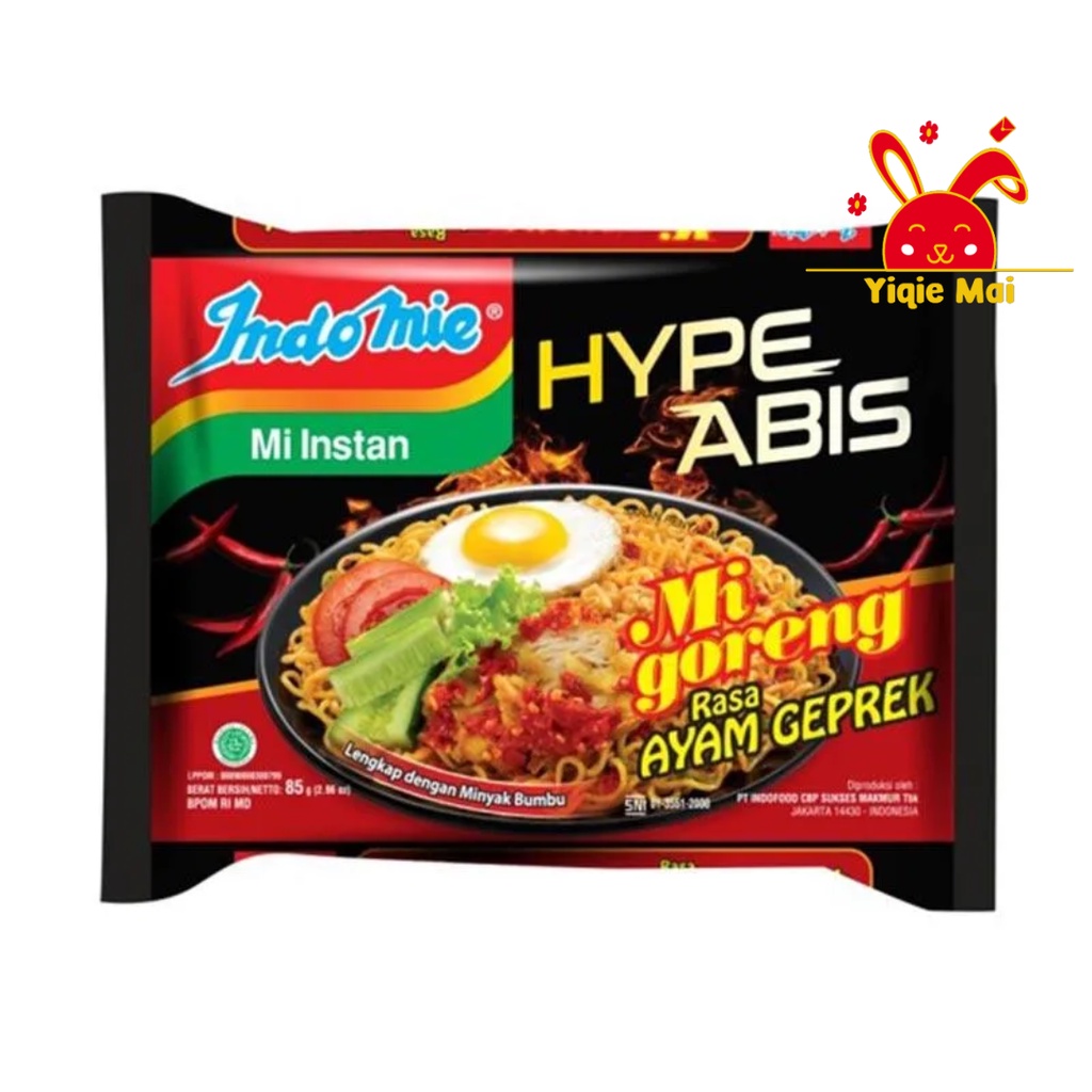 

Indomie Goreng SPC Mie Instan [80 g] Indomie Ayam Geprek Mie Goreng Instan [85 g]