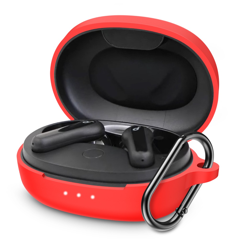 Soft Case Silikon TWS Anker Soundcore Life P2 Mini + carabiner