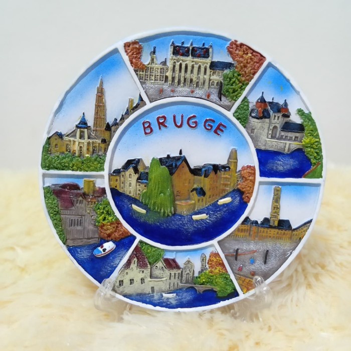 PIRING SOUVENIR PAJANGAN NEGARA BRUGGE BELGIA BELGIUM