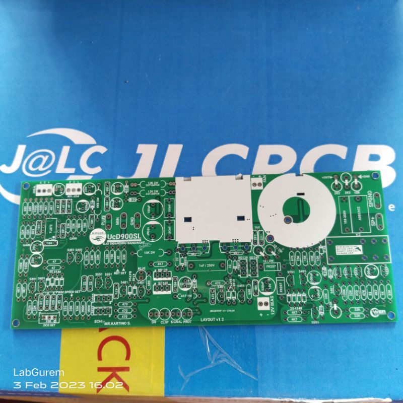 Titip Cetak Pcb Fyber dobel layer throughole