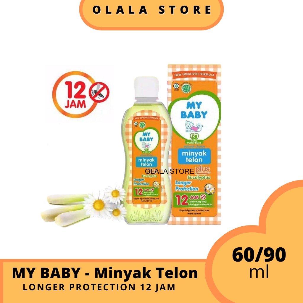 MY BABY - MINYAK TELON PLUS LONGER PROTECTION 12 JAM 60 ML &amp; 90 ML