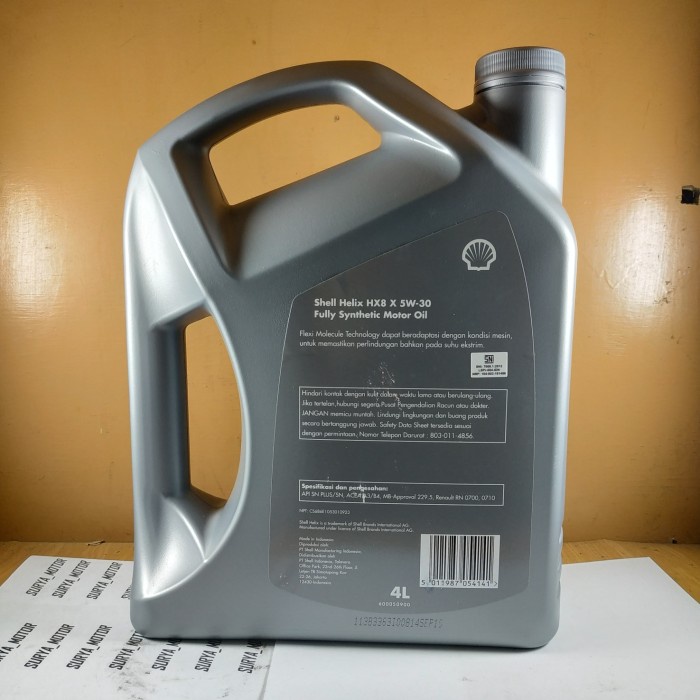 Oil Shell Helix Hx8 Sae 5W-30 (4Liter) Sae