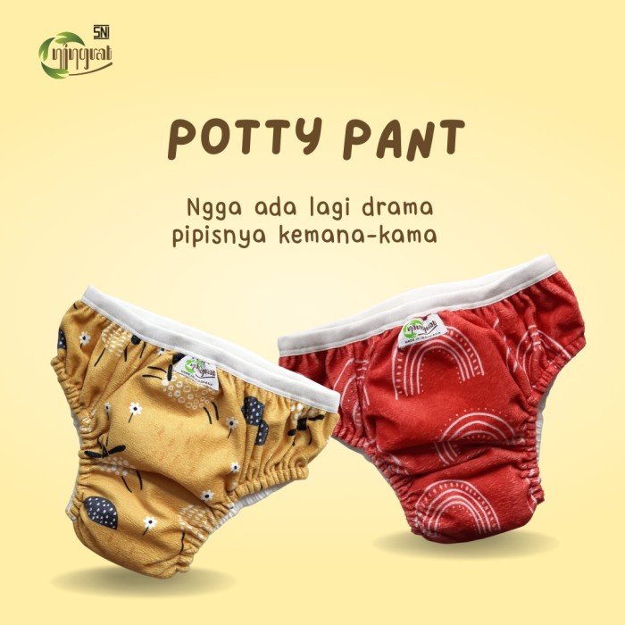 NINGRAT Potty Pants Minky Toilet Training Pants Ningrat Celana Tatur - M (S2K6) Wanita Dry Fit Pria 
