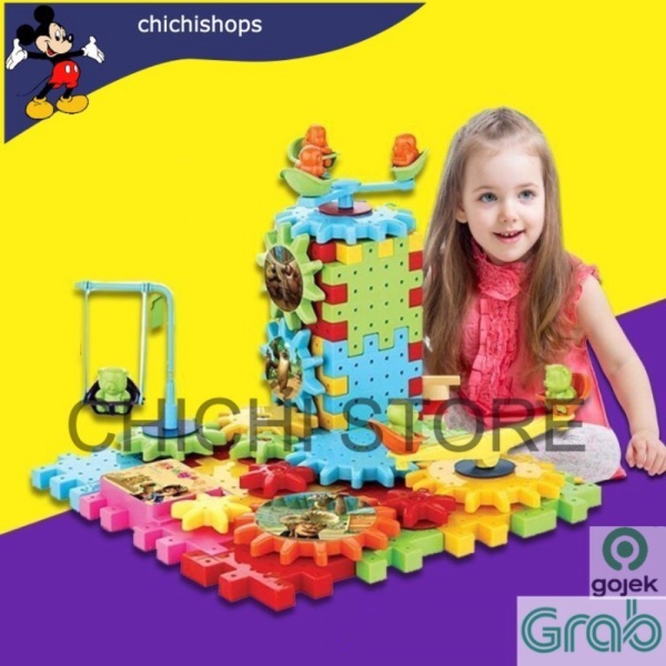 

Promo DIY 81 PCS Gear Toy Electronic Building 3D Puzzles Blocks Kits CC Limited