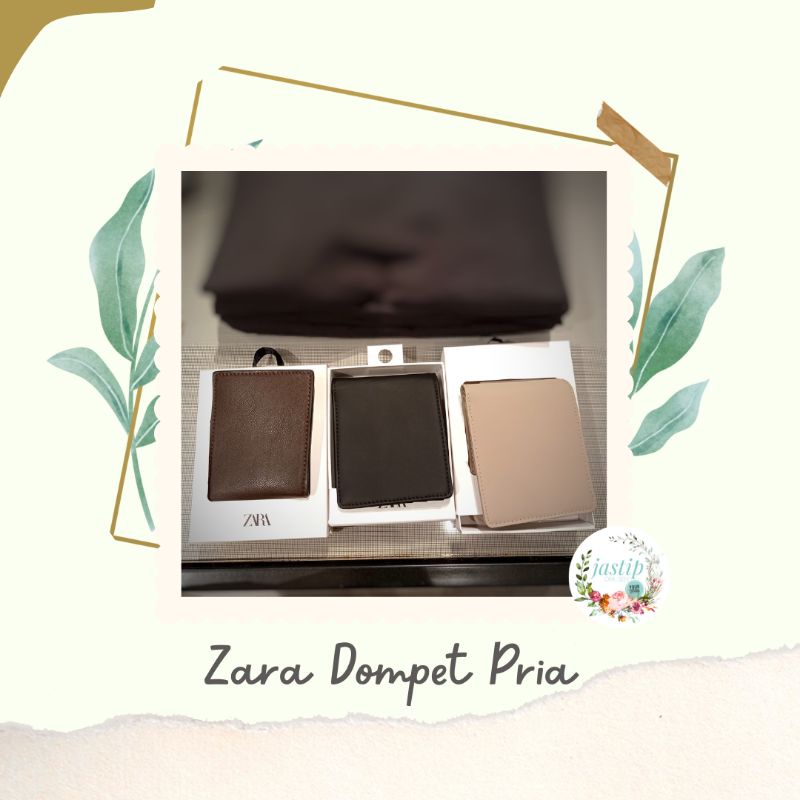Dompet Lipat Cowok Original Zara - Dompet Pria Motif Croco