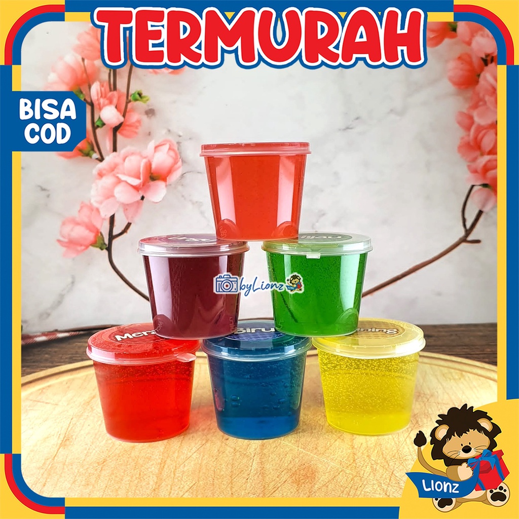 Mainan Slime Mini Warna - Warni base Jelly by Lionz.idn