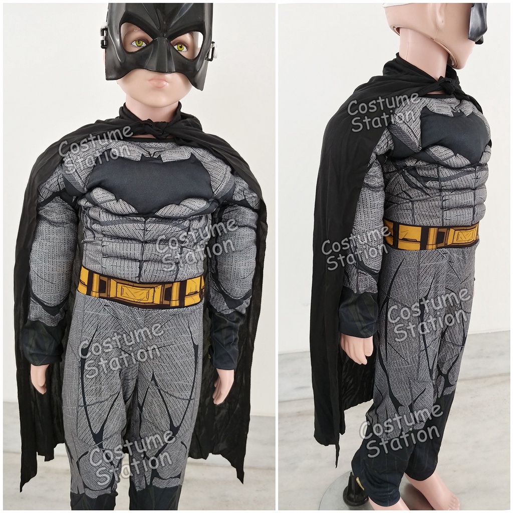 Kostum Superhero Batman / Costume Bat Man DC Justice League anak laki