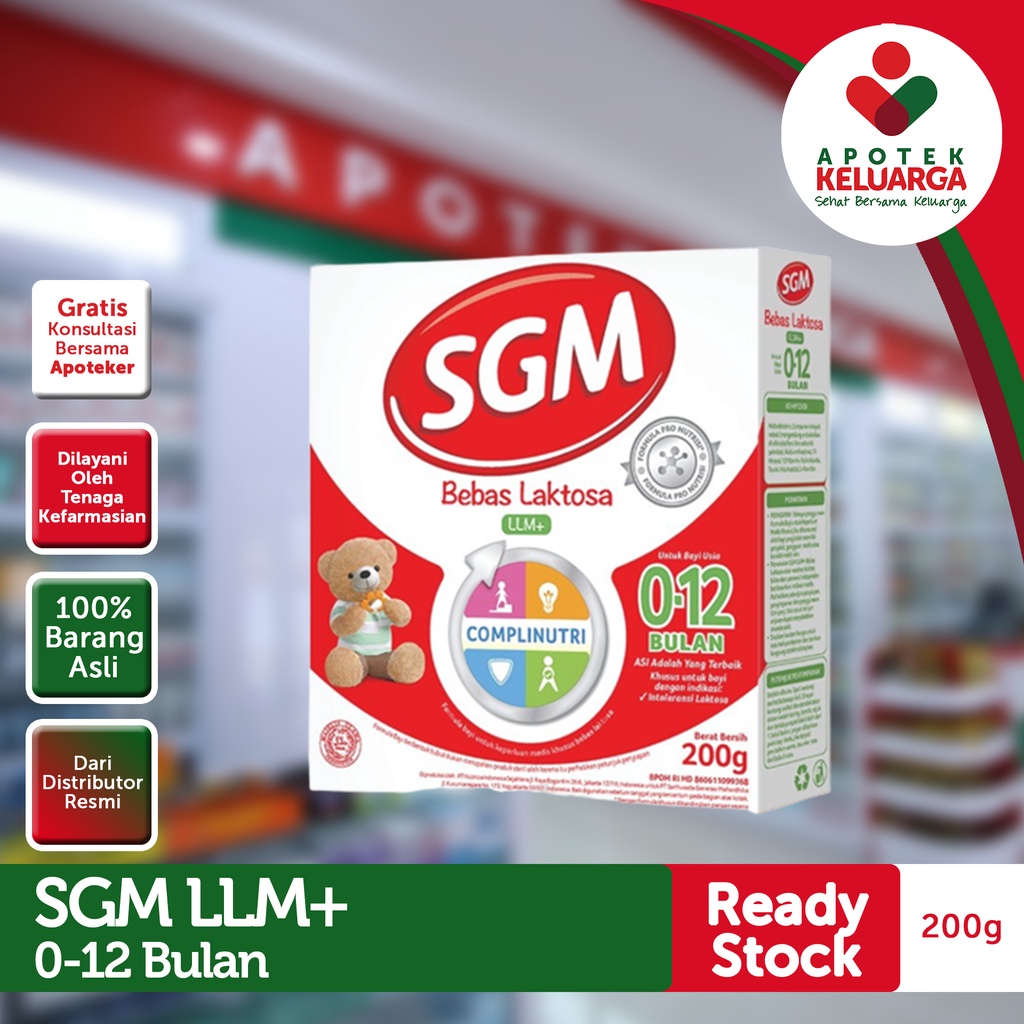 SGM LLM+ 0-12 BULAN 200GR 400 GR#SUSU BAYI BEBAS LAKTOSA/GULA