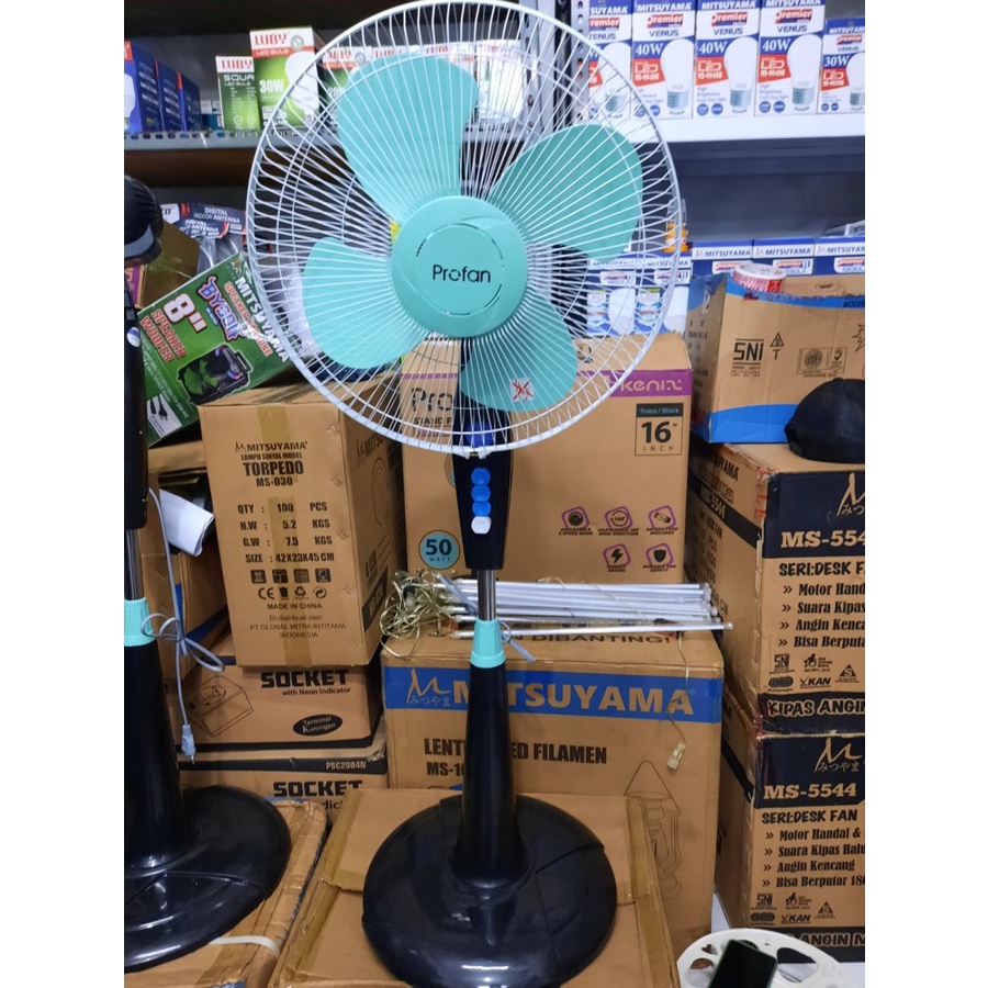 Kipas Angin Berdiri Standfan Stand Fan Profan 16In 16 Inch 50W 50 Watt Sf 1668 Kipas Profan
