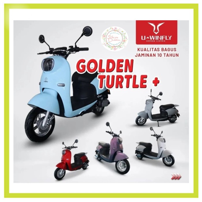 Uwinfly Sepeda Motor Listrik Golden Turtle Gt 2 Electric Motorcycle